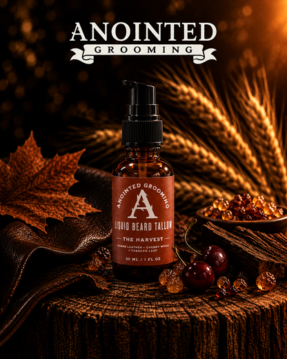 The Harvest Beard Collection Ombre Leather+ Cherry Wood+ Tobacco Leaf