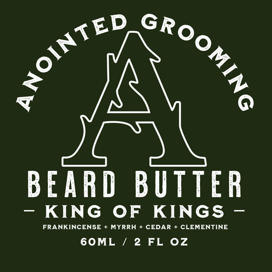 King of Kings All Natural Beard Butter| Frankincense + Myrrh + Cedar + Clementine